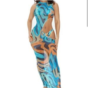 NWT swimsuit cover up and bikini.